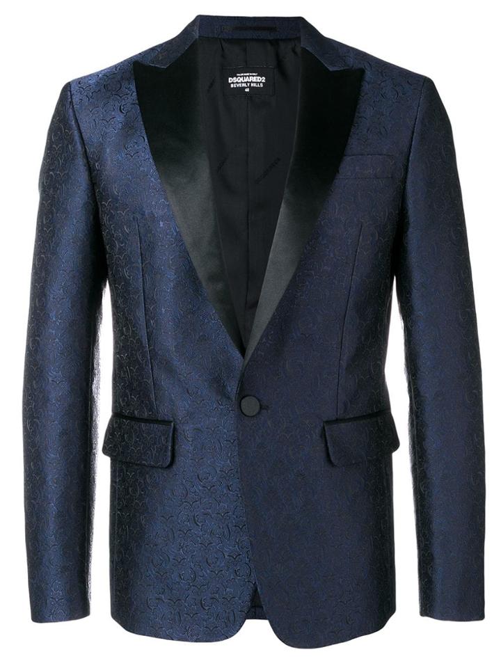 Dsquared2 Flower Jacquard New Beverly Blazer - Blue