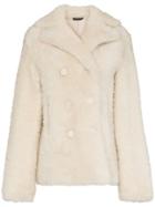 Joseph Hector Shearling Coat - Nude & Neutrals