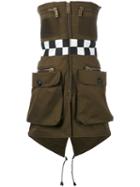 Dsquared2 - Military Mini Dress - Women - Cotton - 42, Green, Cotton