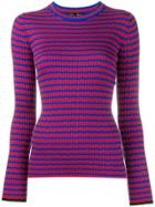 Proenza Schouler Stripe Long Sleeve Top - Red