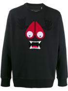 Moose Knuckles Cartoon Print Sweatshirt - Black