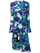Giuseppe Di Morabito Ruffled Floral Dress - Green