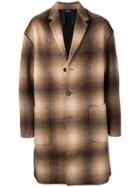 No21 Checked Single-breasted Coat - Neutrals