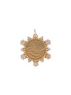 Foundrae 18kt Gold Diamond Water Element Medallion