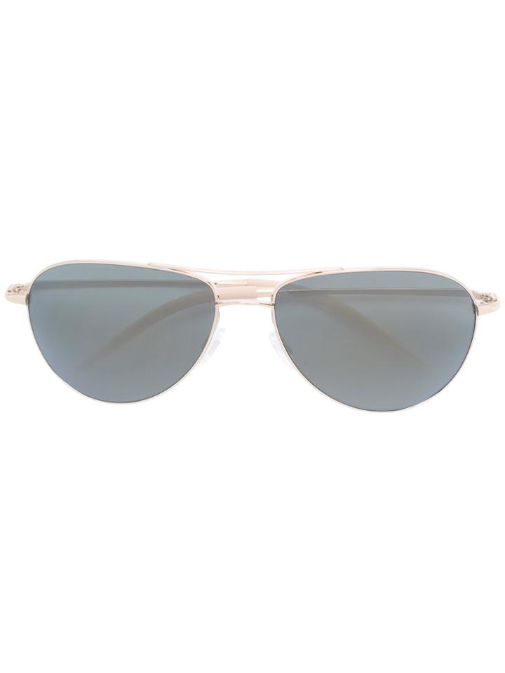 Oliver Peoples 'benedict' Aviator Sunglasses - Metallic