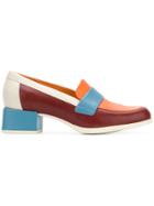 Camper Colour Block Pumps - Yellow & Orange