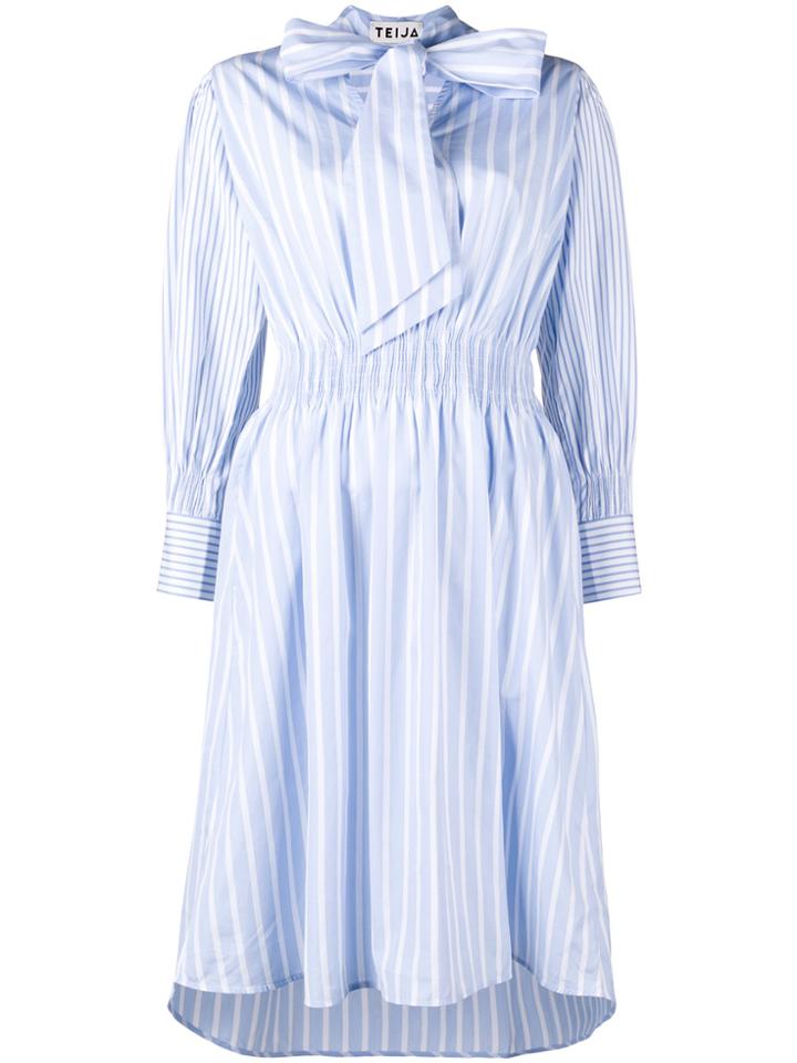 Teija Striped Dress - Blue