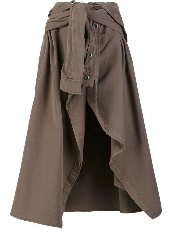 Faith Connexion Tie Detail Skirt - Green