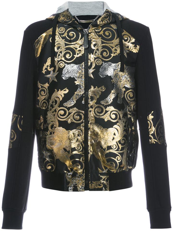 Philipp Plein - Gold Detail Hoody - Men - Polyester - M, Black, Polyester