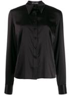 Styland Pointed Collar Shirt - Black
