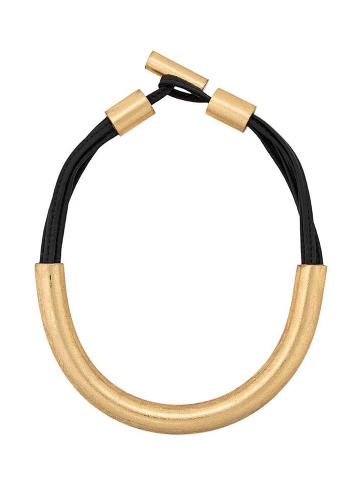 Monies Metallic Torque Necklace - Gold