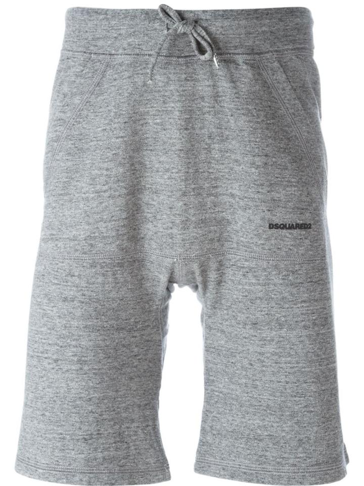 Dsquared2 Classic Track Shorts, Men's, Size: Large, Grey, Cotton