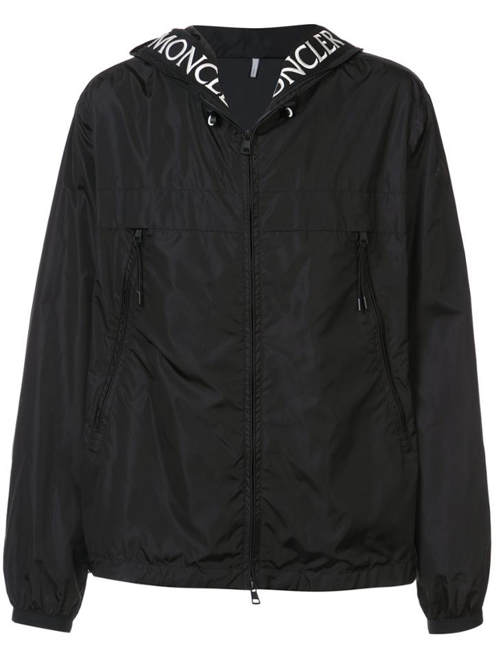 Moncler Logo-print Hooded Jacket - Black