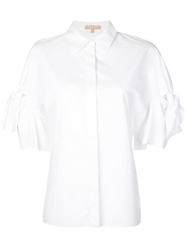 Michael Kors Collection Tie Sleeve Shirt - White