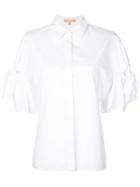 Michael Kors Collection Tie Sleeve Shirt - White