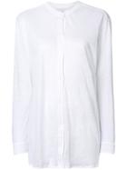 Majestic Filatures Longline Mandarin Collar Shirt - White