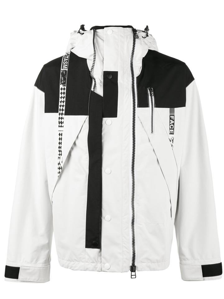 Facetasm Face Mix Windbreaker - Pink & Purple