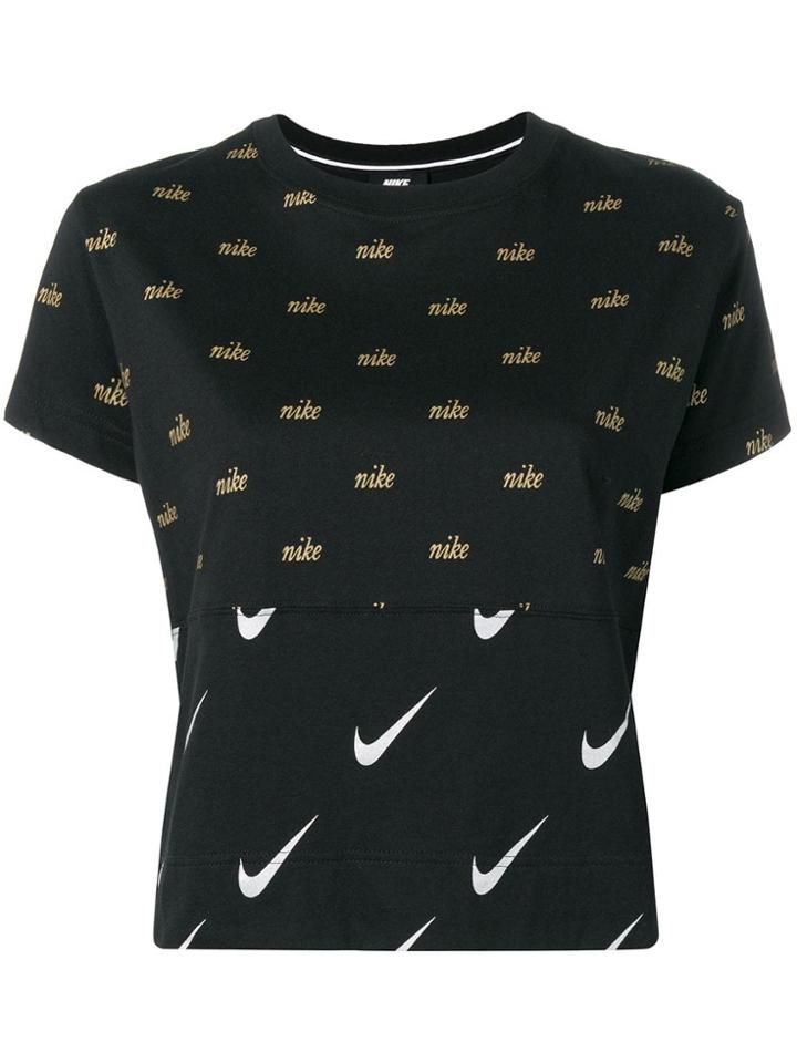 Nike Logo Printed T-shirt - Black