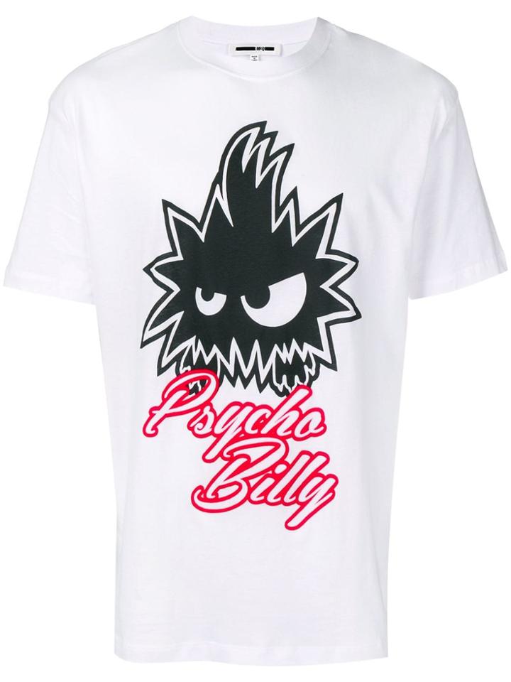Mcq Alexander Mcqueen Psycho Billy Print T-shirt - White