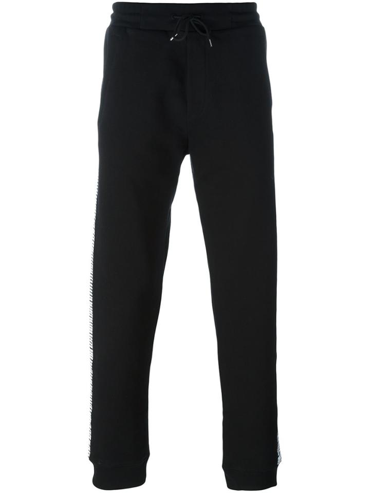 Mcq Alexander Mcqueen Block Thread Print Track Pants - Black