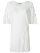 Laneus Long-line T-shirt - White