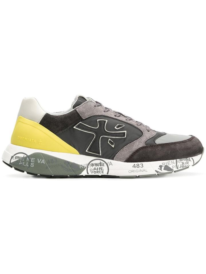 White Premiata Low-top Sneakers - Black