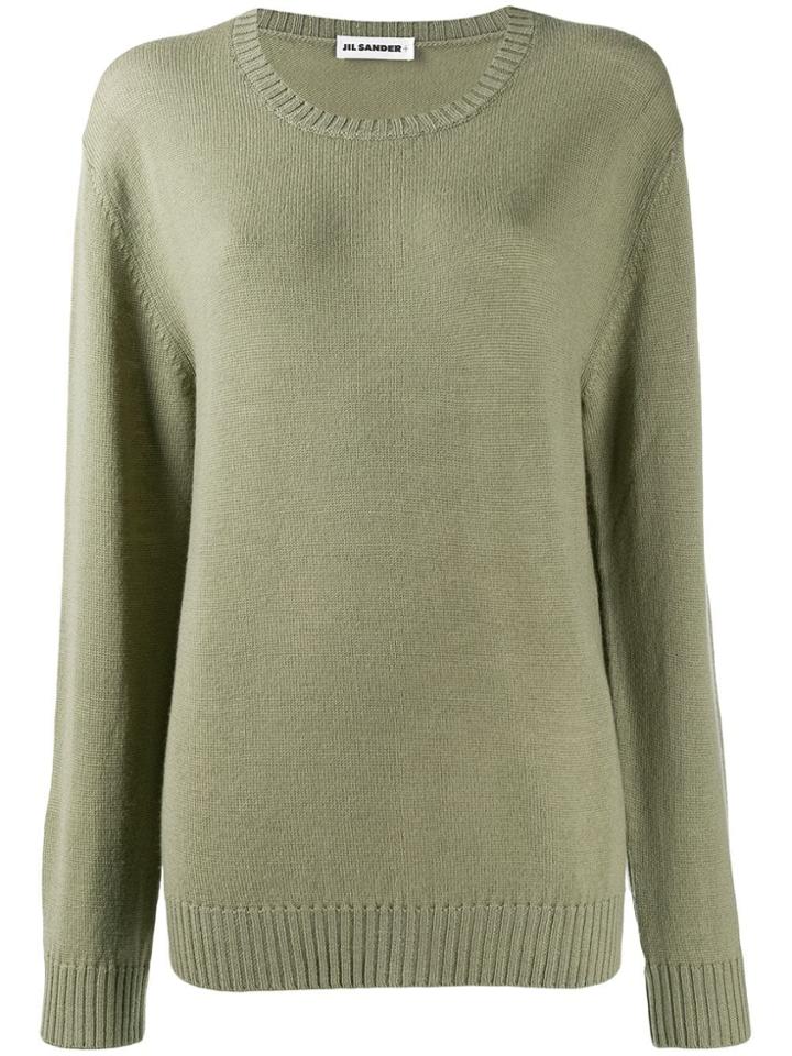 Jil Sander Sweater Cn Ls - Green