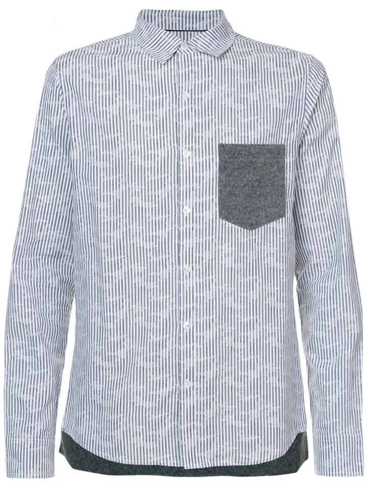 Private Stock Pinstripe Block Shirt - White