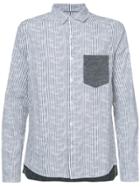 Private Stock Pinstripe Block Shirt - White