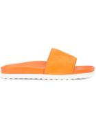 Buscemi Logo-embossed Slides - Yellow & Orange
