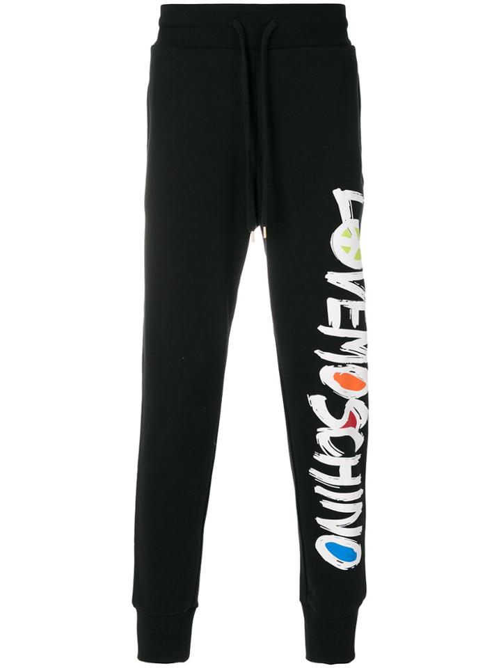 Love Moschino Peace Sign Sweatpants - Black