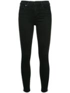 Nobody Denim Cult Skinny Ankle White Line - Black