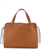 Jil Sander Drawstring Tote Bag - Brown