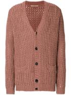 Thom Browne Reconstructed V-neck Cardigan - Grey