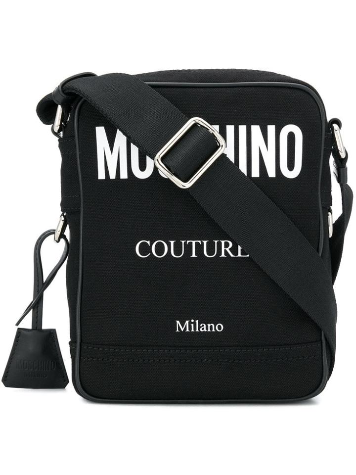 Moschino Small Logo Messenger Bag - Black