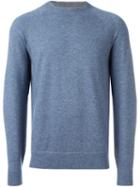 Brunello Cucinelli Crew Neck Jumper, Men's, Size: 50, Blue, Silk/cashmere/virgin Wool