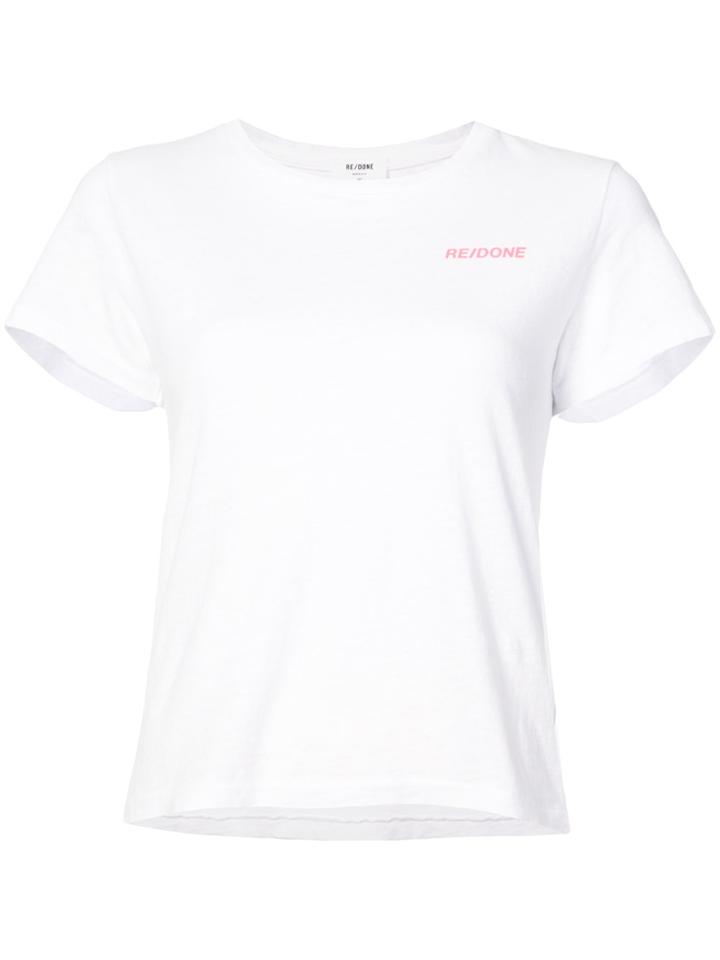Re/done Mini Logo Graphic T-shirt - White