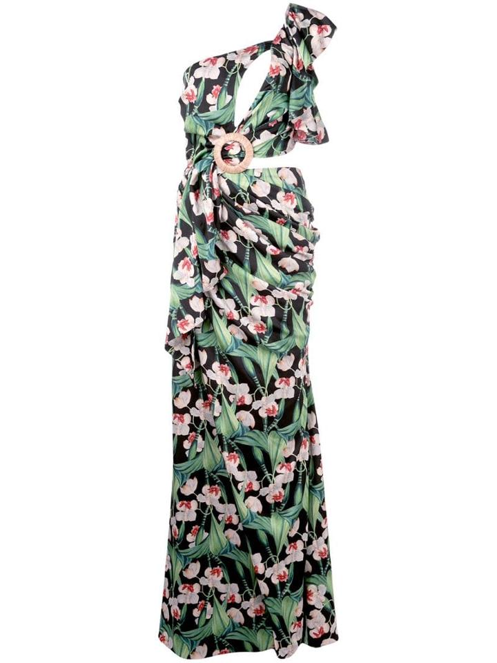 Patbo Asymmetric Cut-out Dress - Green