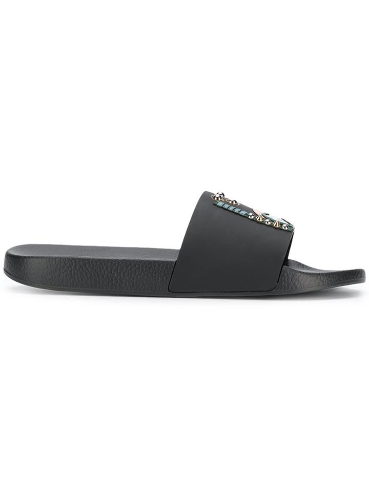 Dolce & Gabbana St. Barth Sliders - Black