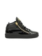 Giuseppe Zanotti Design Vegas Hi-top Sneakers, Men's, Size: 44, Black, Leather/rubber