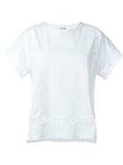 P.a.r.o.s.h. Crochet Detail T-shirt, Women's, Size: M, White, Spandex/elastane/cotton