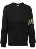 Les Benjamins Textured Sweatshirt, Men's, Size: Large, Black, Cotton