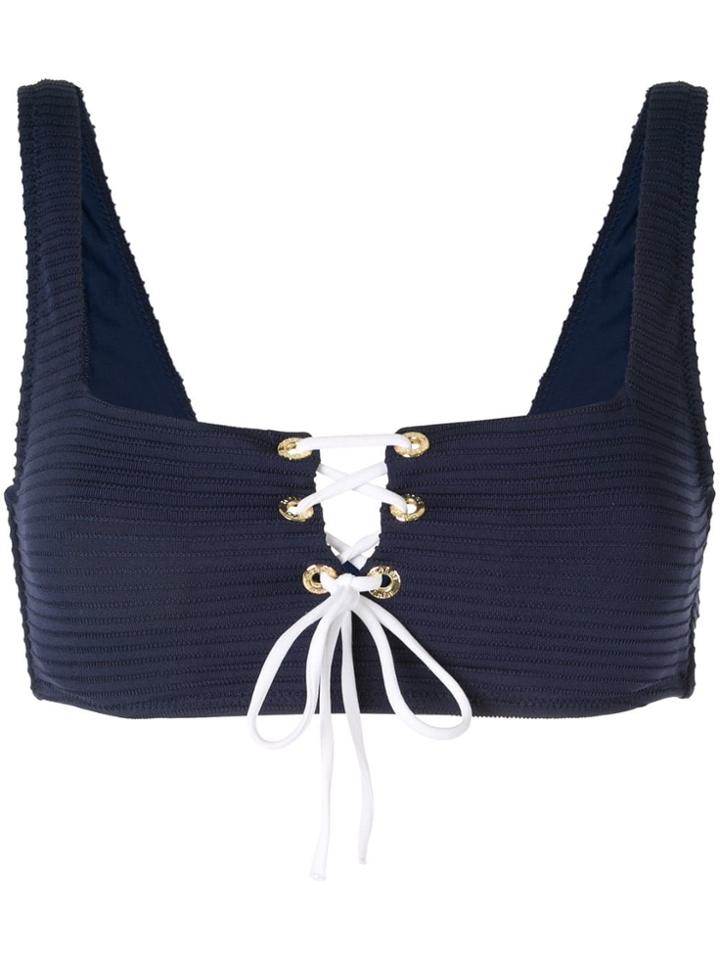 Heidi Klein Carlisle Bay Bikini Top - Blue
