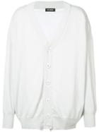 Raf Simons - Buttoned Cardigan - Men - Cotton/linen/flax - S, White, Cotton/linen/flax