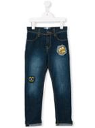 Little Marc Jacobs Patch Detailed Jeans, Boy's, Size: 10 Yrs, Blue