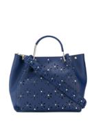 Tosca Blu Studded Floral Shoulder Bag - Blue