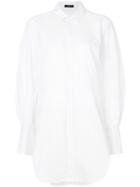 Bassike Stripe Rib Insert Shirt - White