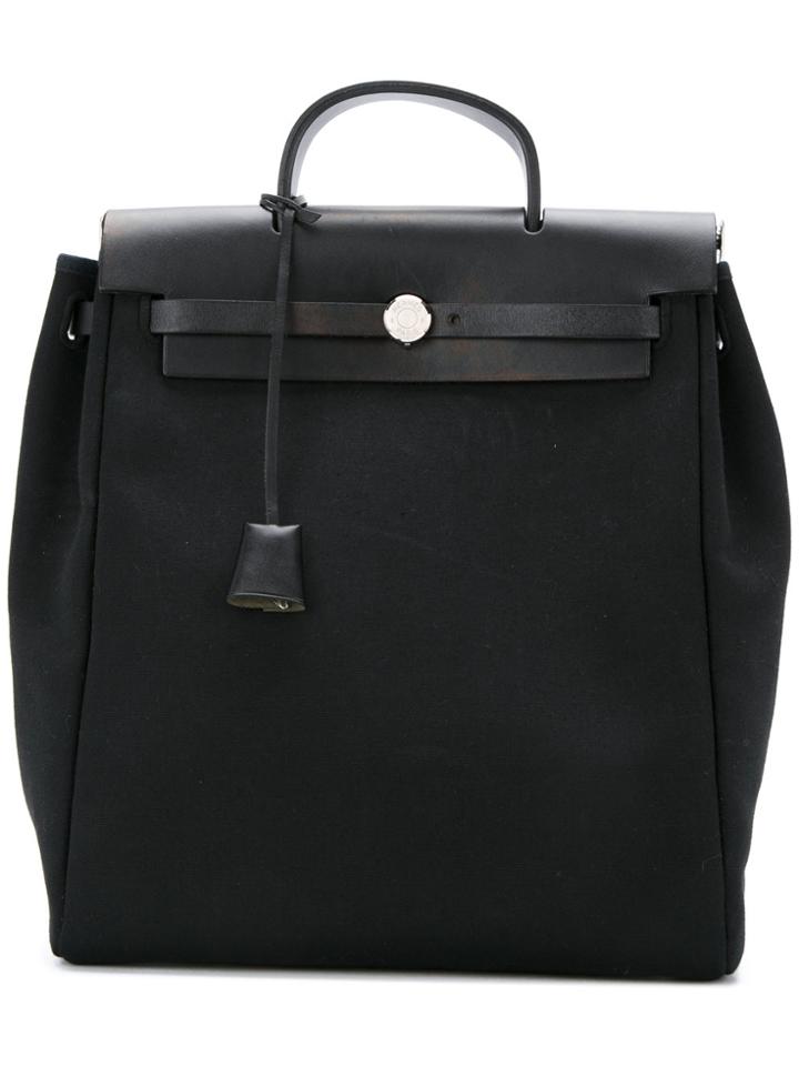 Hermès Vintage Herbag Backpack - Black
