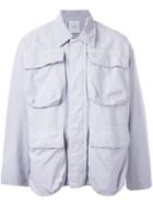 Unused - Cargo Jacket - Men - Cotton/linen/flax/rayon - 3, Pink/purple, Cotton/linen/flax/rayon
