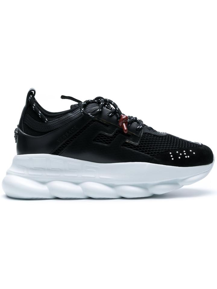 Versace Chain Reaction Sneakers - Black